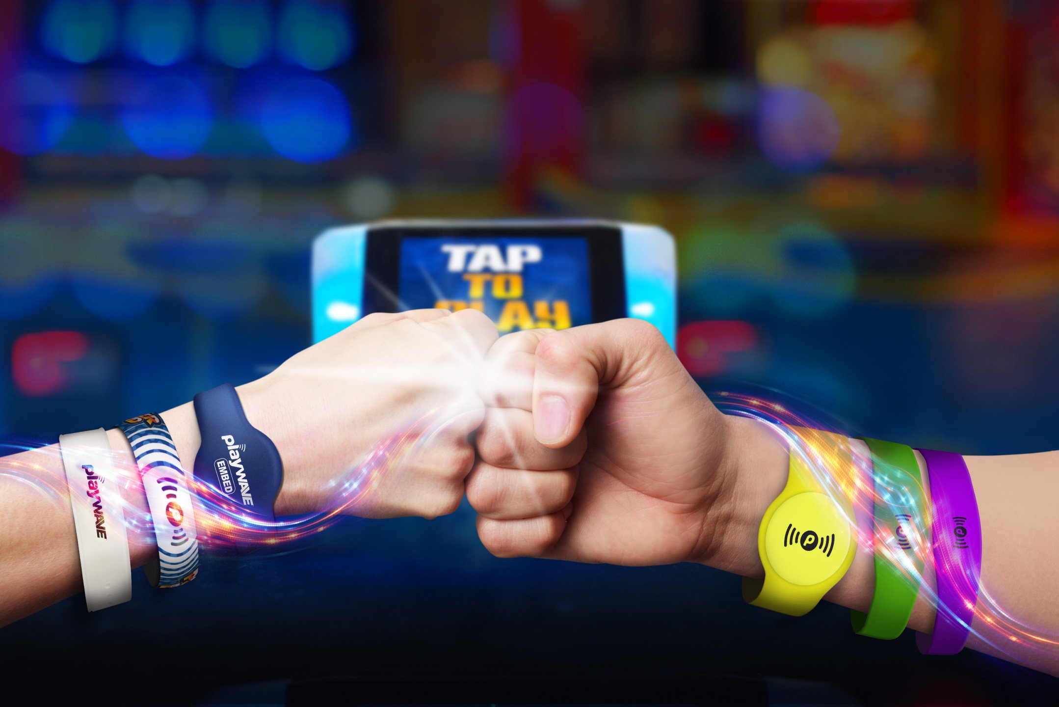 Embed Playwave Contactless cards and wristbands for Arcades & Family Entertainment Centres