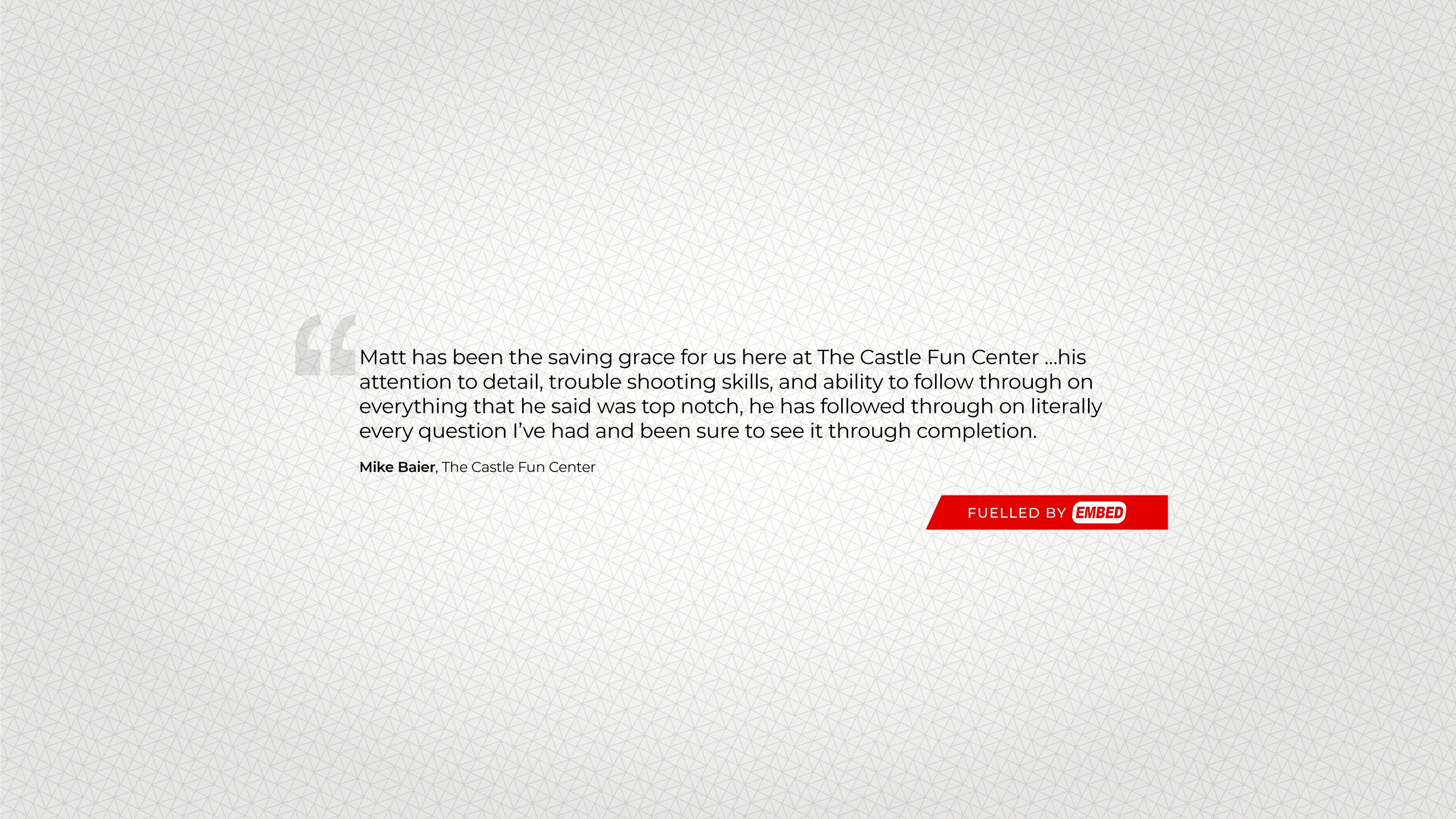 Embed Support Page
