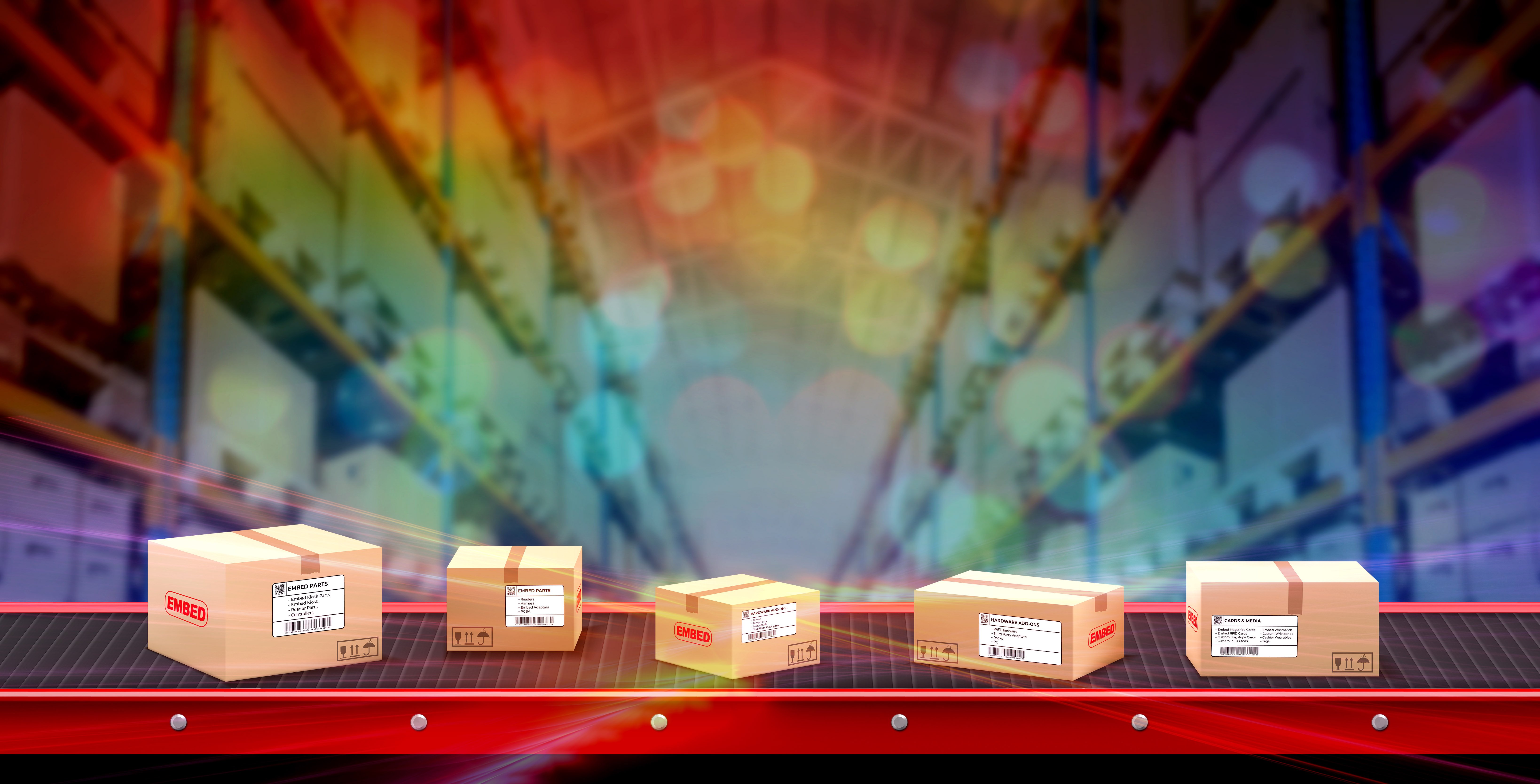 eShop Warehouse storage conveyor